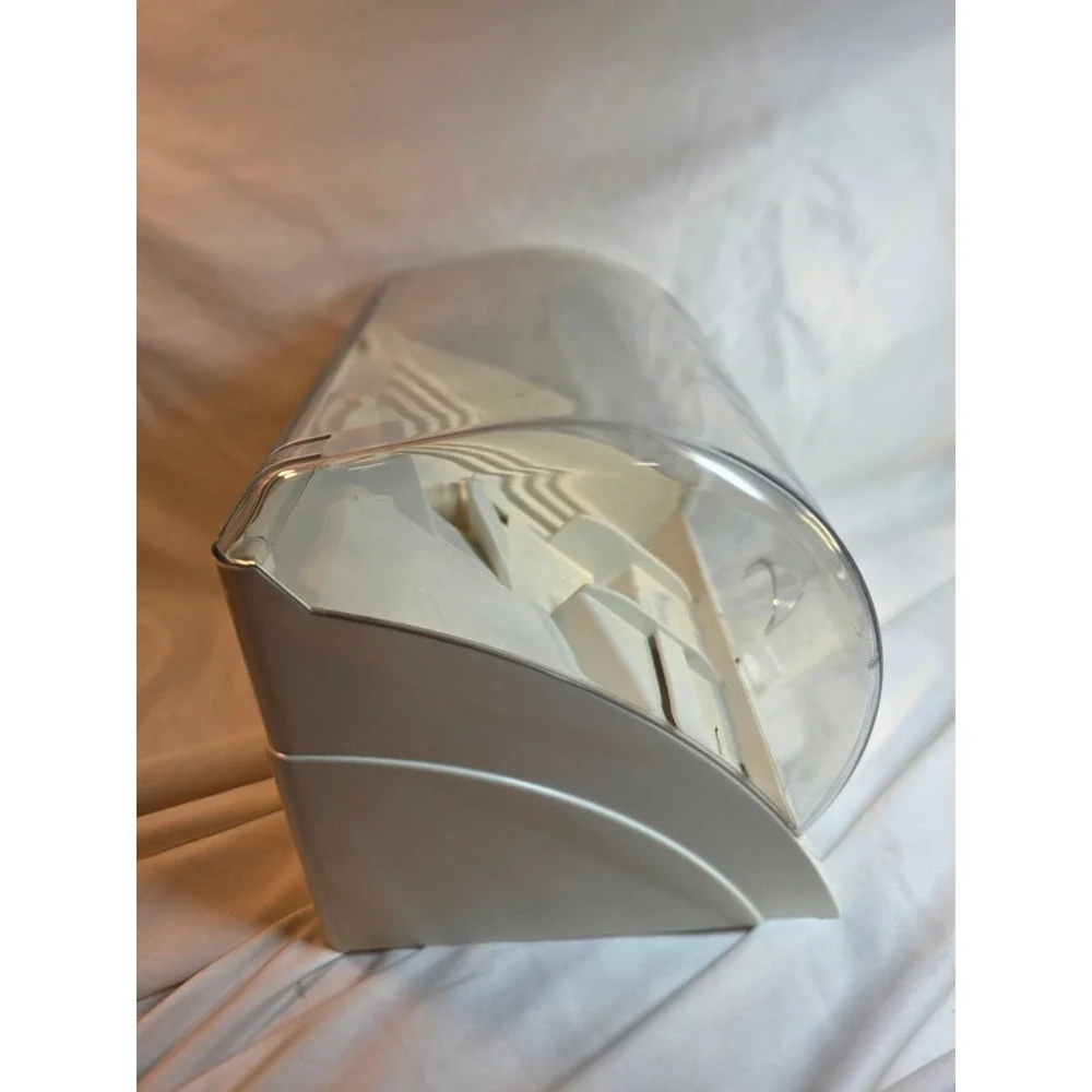 Cuisinart Blade and Disc Holder Model BDH-2 White Storage Case with Clear Lid